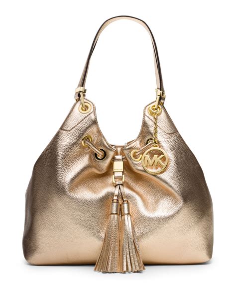 michael kors leather and gold tassle lariat|saks Michael Kors satchel.